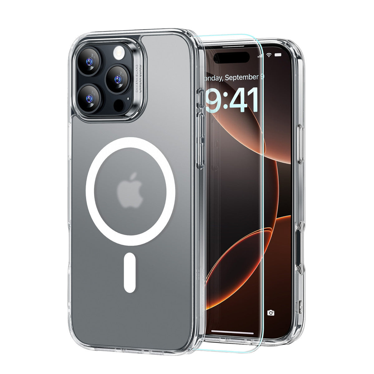 ESR Apple iPhone 16 Pro Max Classic Hybrid Magsafe Kapak + Cam Hediyeli Set